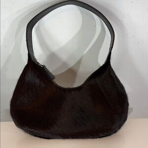 L’Intervalle Calf Hair Shoulder Bag – Brown Made in Spain